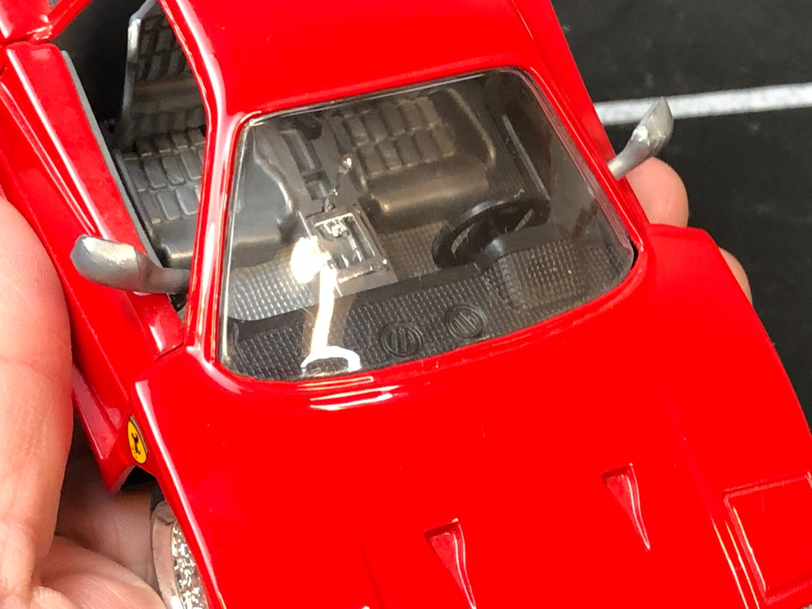 SUNNY SIDE SS7704 1:24 Diecast Model RED 1987 FERRARI F40 Opening Doors NO BOX