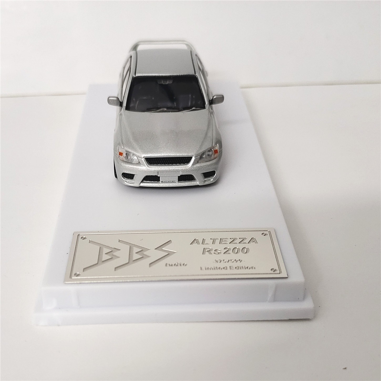 1:64 Diecast Altezza RS200 Silver Metallic Limited Collection Display Model