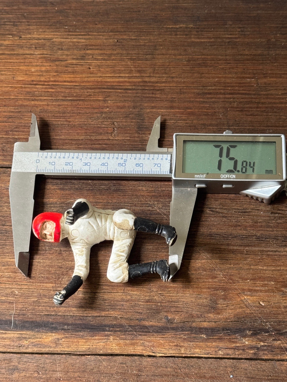 Vintage 1950’s Rubber / Plastic Motorcyclist Figurine Toy Part 75mm tall Tin Toy