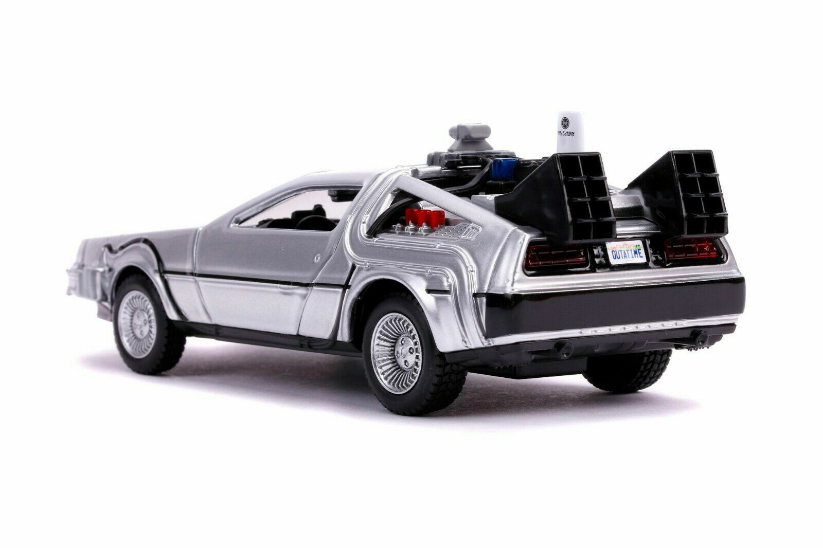 Back to the Future 2, DeLorean DMC Time Machine, Diecast Model Car, 5.25”, 1:32