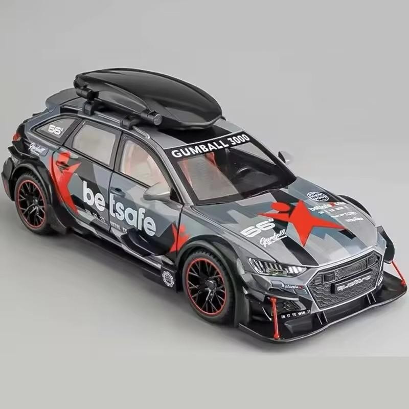 1:24 Audi RS6 Racing Car Diecast Alloy Metal Vehicle Model Collection Gift NEW