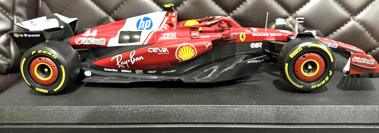 Ferrari SF-25 #44 Lewis Hamilton Formula 1 Race Car 2025 1/18 Diecast Burago