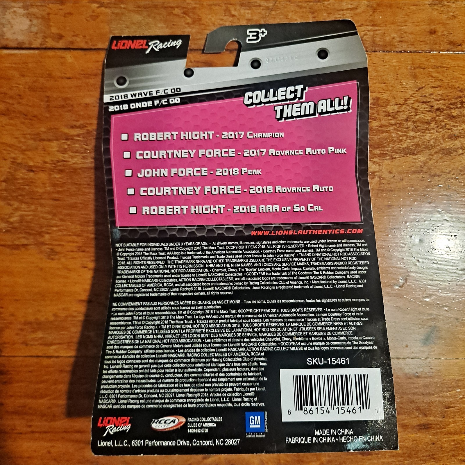 NHRA Courtney Force 2018 Advance Auto Parts Pink Chevy Camaro 1:64 Diecast
