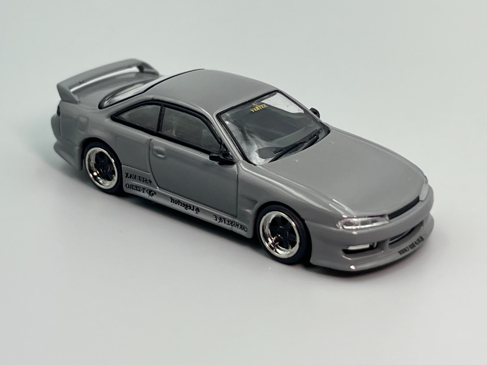 Nissan Silvia S14 240SX VERTEX Grey Tarmac Works 1/64 scale