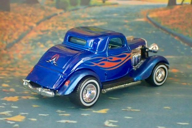 Vintage Hot Rod 1934 Ford Flathead V8 Hot Kustom Coupe 1/64 Scale Limited Edit E