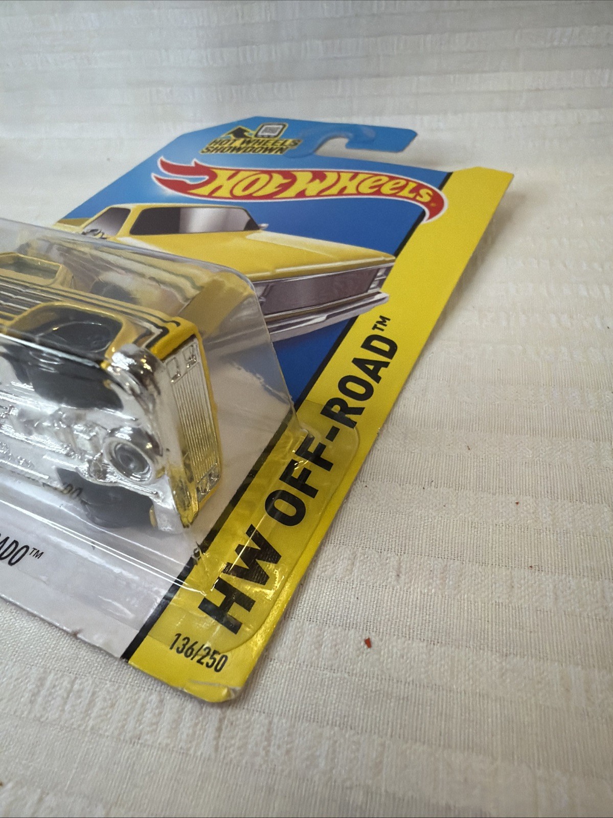Hot Wheels 83 Chevy Silverado HW Off Road Yellow 2013 New Protector