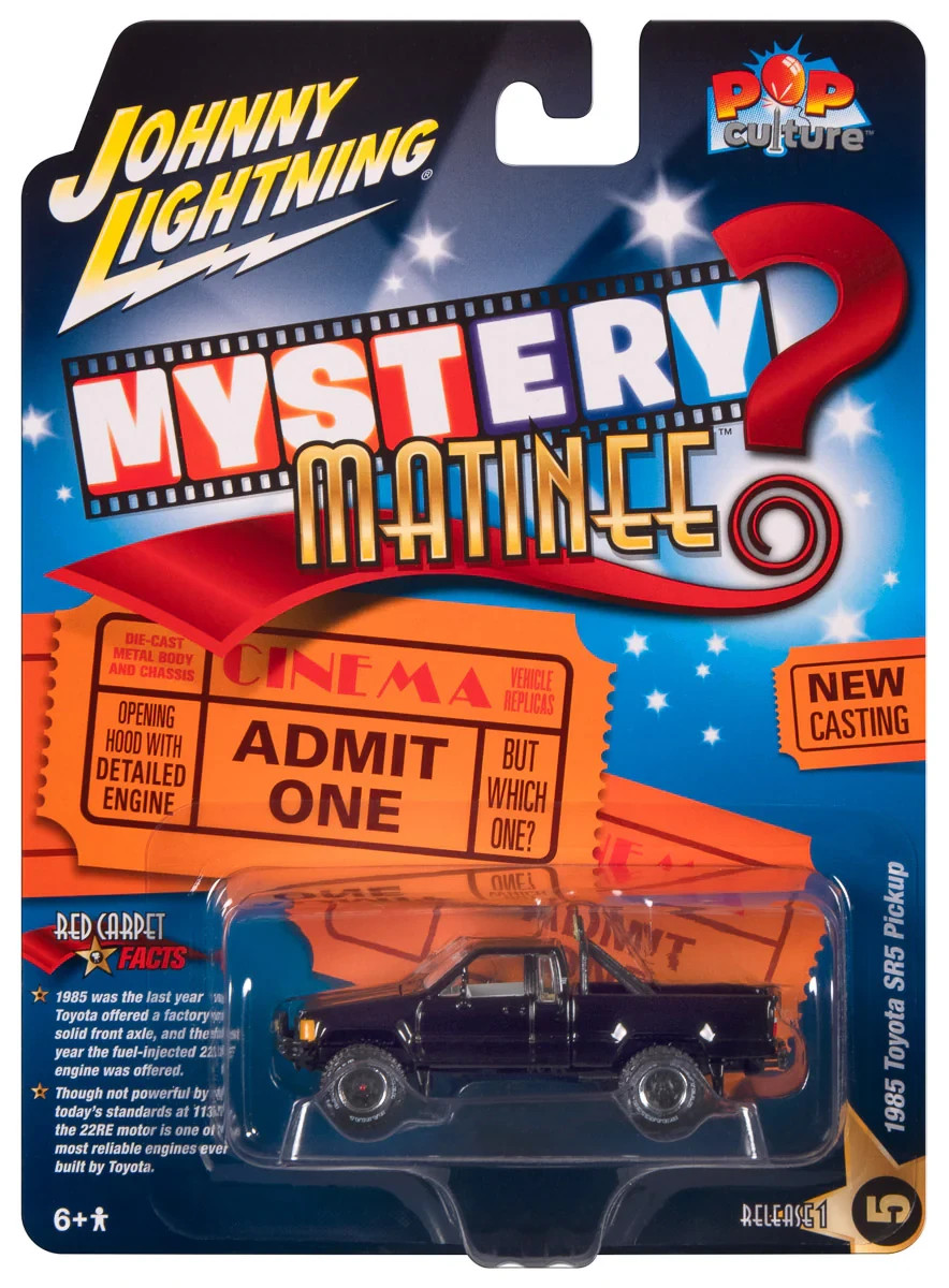 1985 Toyota SR5 Pickup Truck – Black 1:64 Scale Model – Johnny Lightning JLSP374