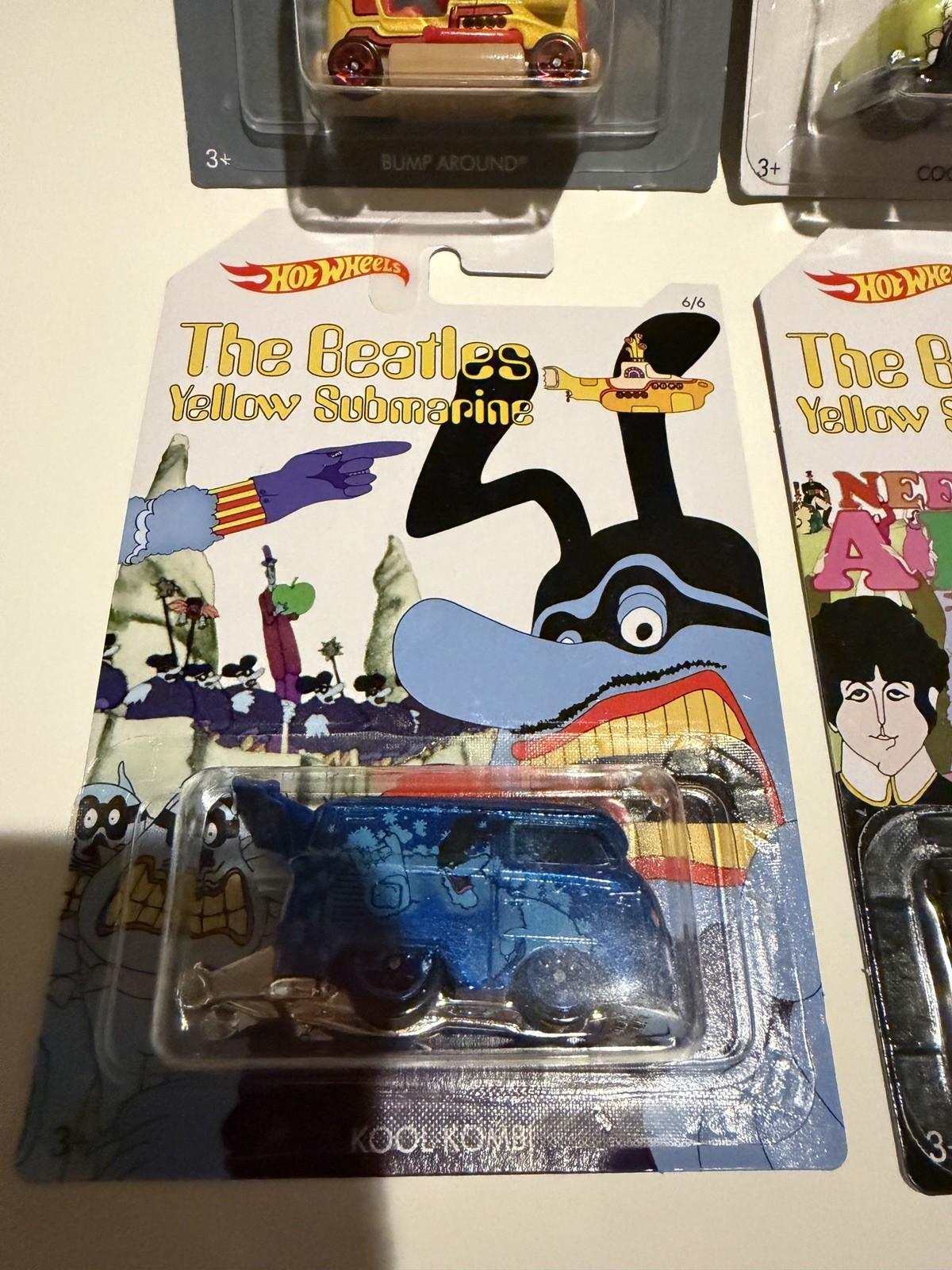 Hot Wheels 50th Anniversary The Beatles Yellow Submarine Full Set Of 6
