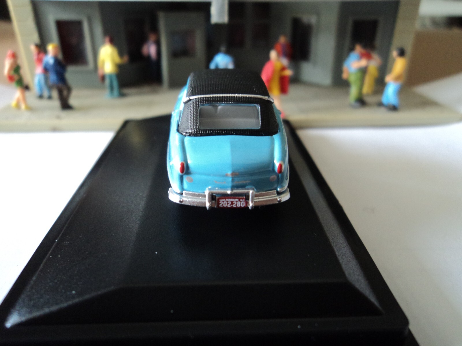 Oxford 1950 NASH Rambler Landau Blue Convertible (Closed) 1/87 HO diecast