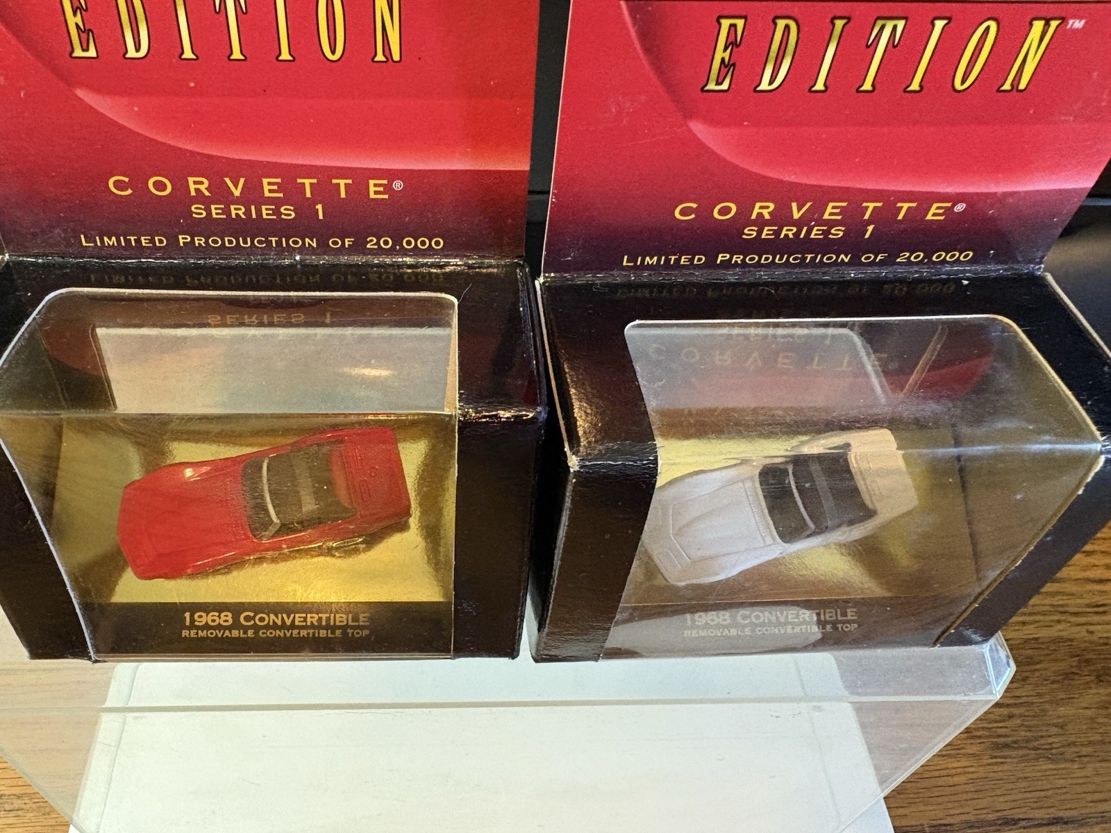 2-Micro Machines Corvettes Series 1 ‘68 Convertibles W/Removable Top NIP RARE M2