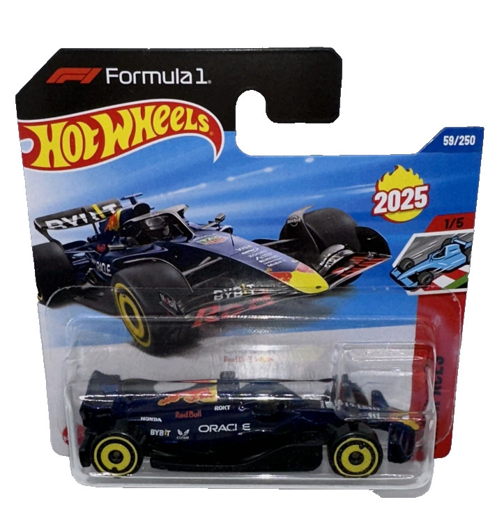 Hot Wheels Formula 1 Short Card Oracle Red Bull Racing 1/5