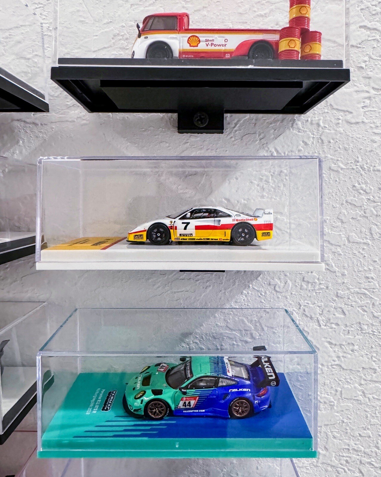 🔥10-Pack Hot Wheels RLC Display Shelfs – Diecast Cars Organizer, Tarmac, Inno64