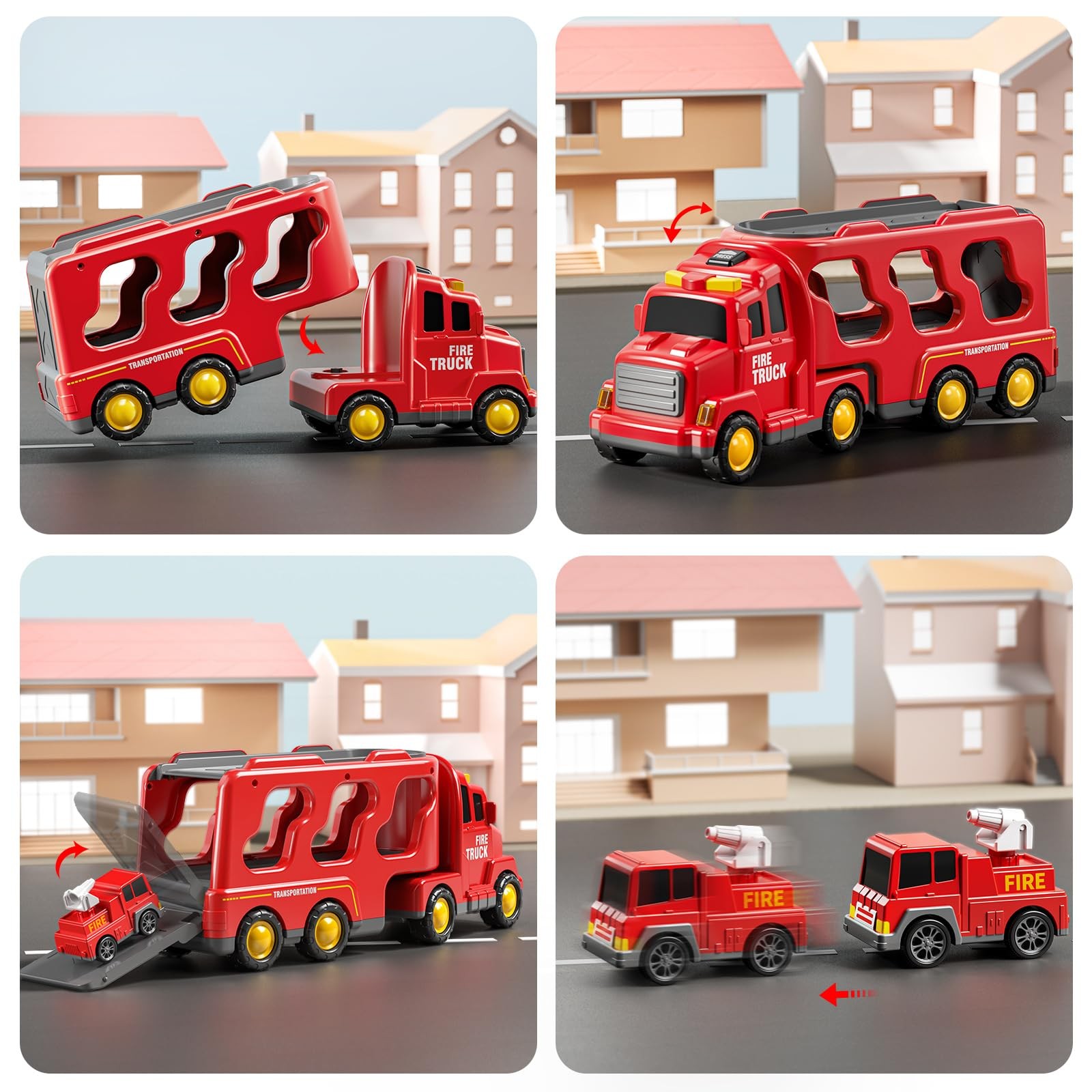 Truck Toys for 3 4 5 6 Years Old Boys, Car Toys for Boys Ages 3-5, Fire Toys …