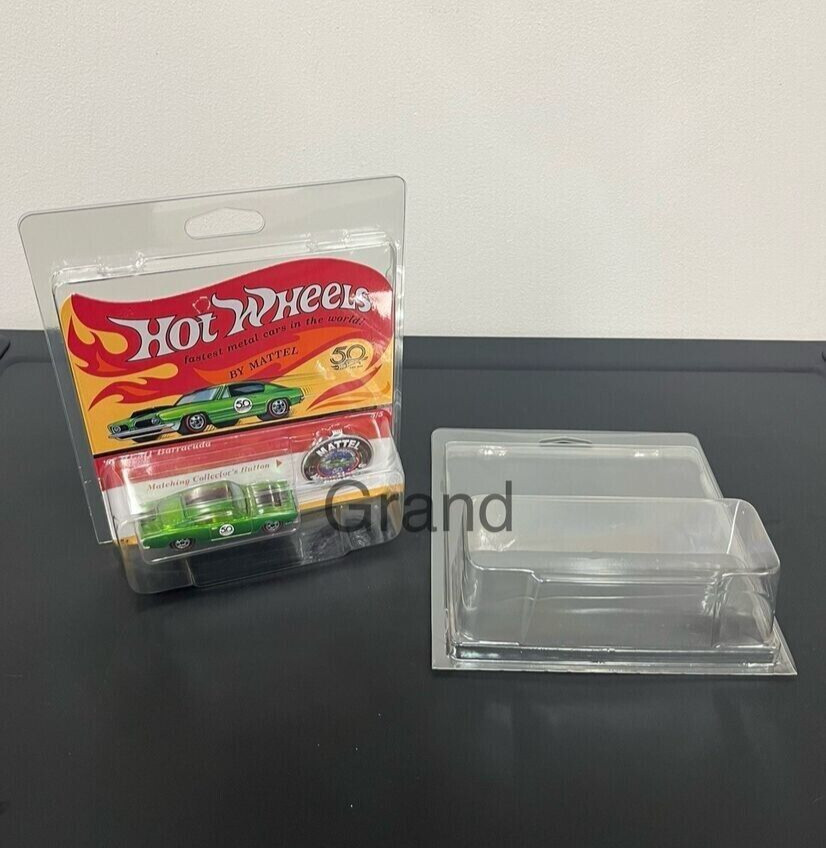 20 Protector Cover Display Cases For Hot Wheels Vintage Redline & Aniversary Ed