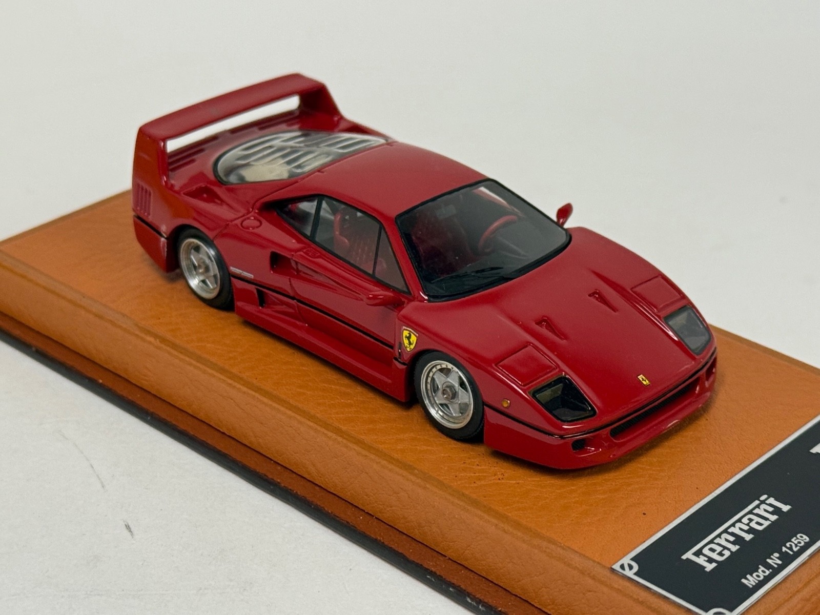 1/43 BBR Ferrari F40 from 1987 in Rosso Corsa Red Ferrari dealer Edition ABG303