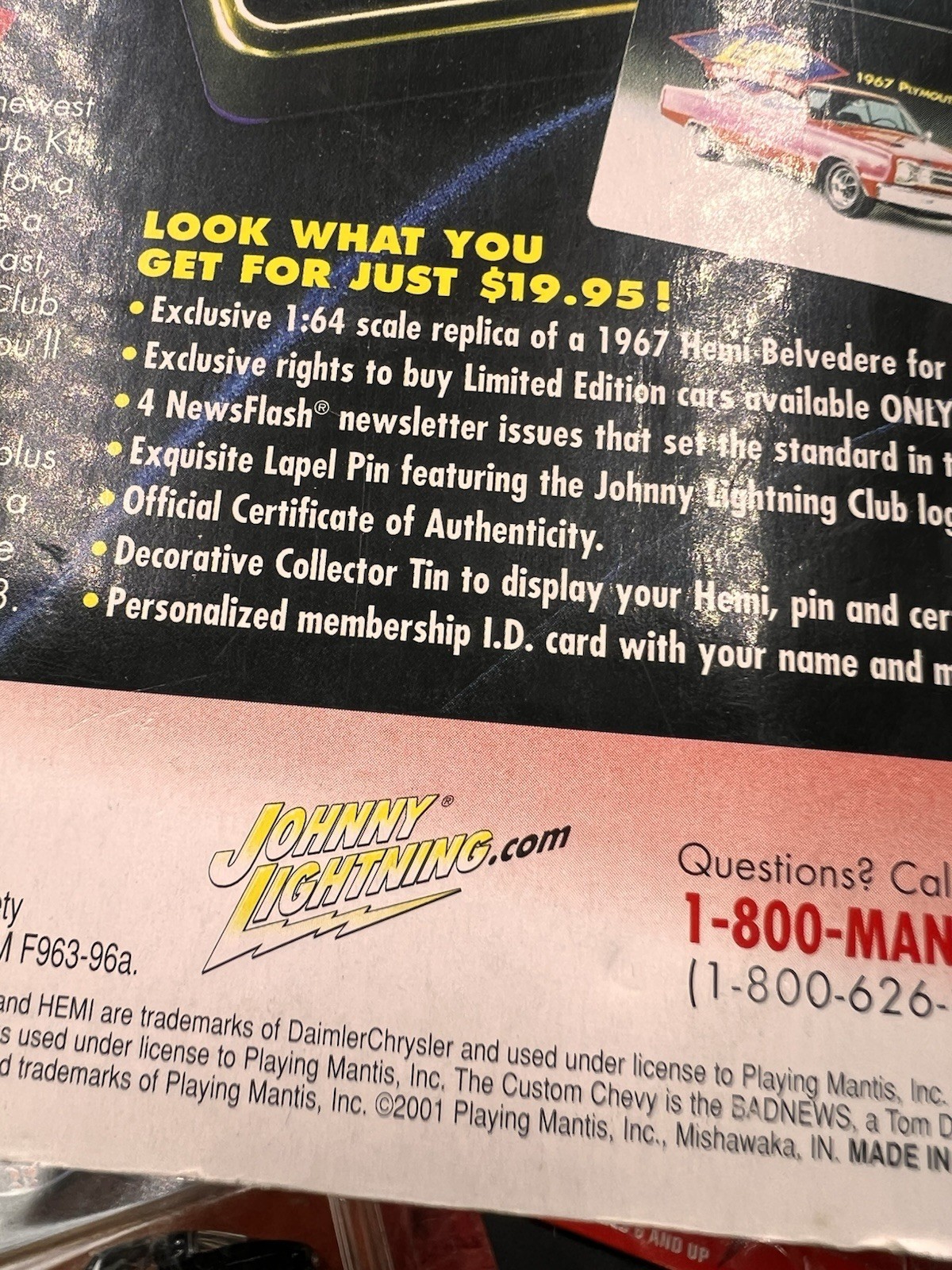 Johnny Lightning Die Cast Car 1/64 Collection- Lot Of 6 In Original Package