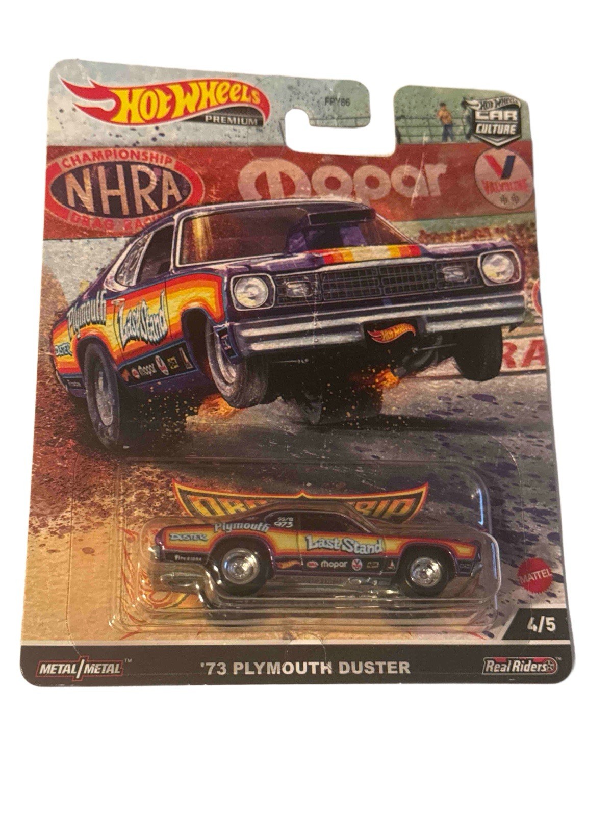 HOT WHEELS DRAG STRIP DEMONS CAR CULTURE 5 CAR SET MATTEL WILLYS DUSTER NOVA VW