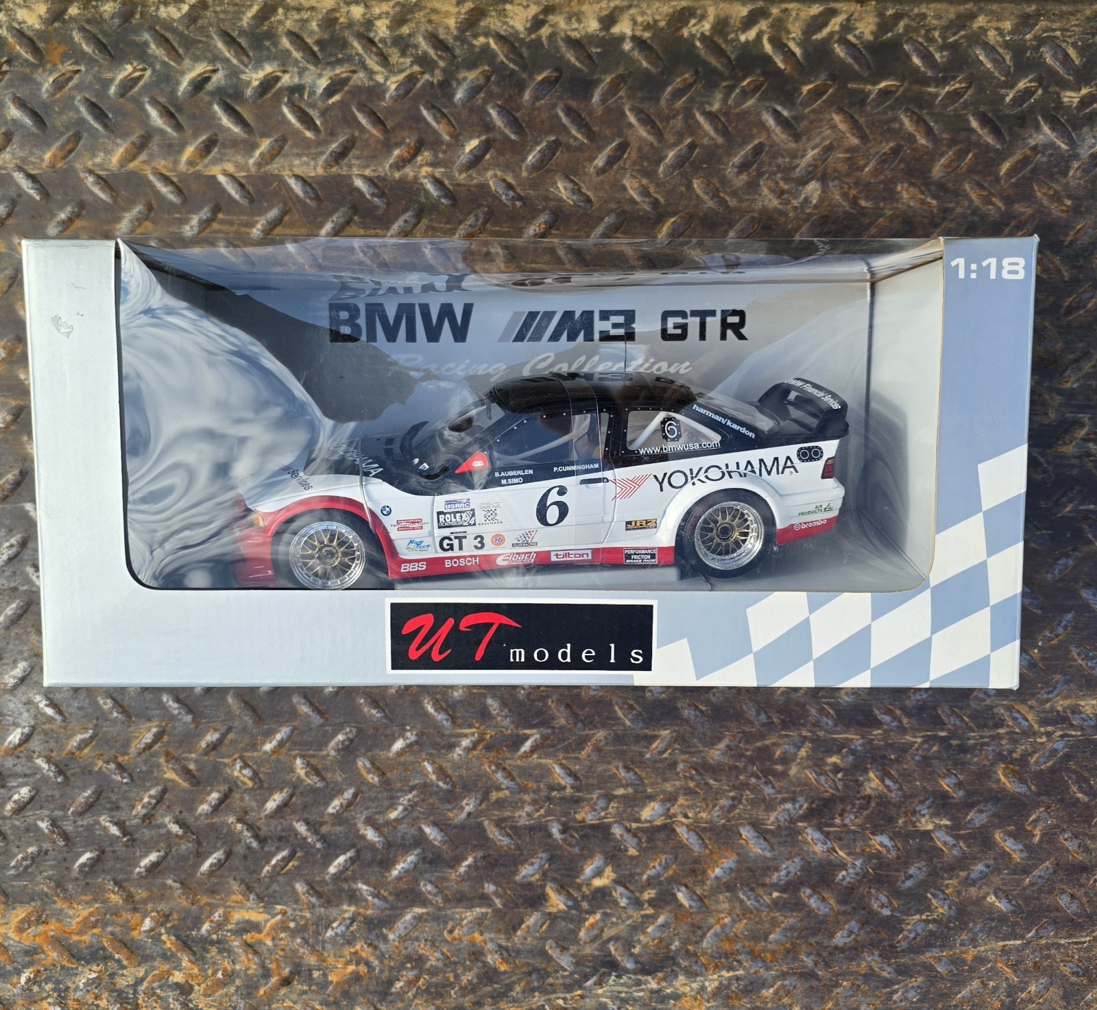 1:18 UT Limited Models BMW E36 M3 GTR Yokohama #6 Die-Cast