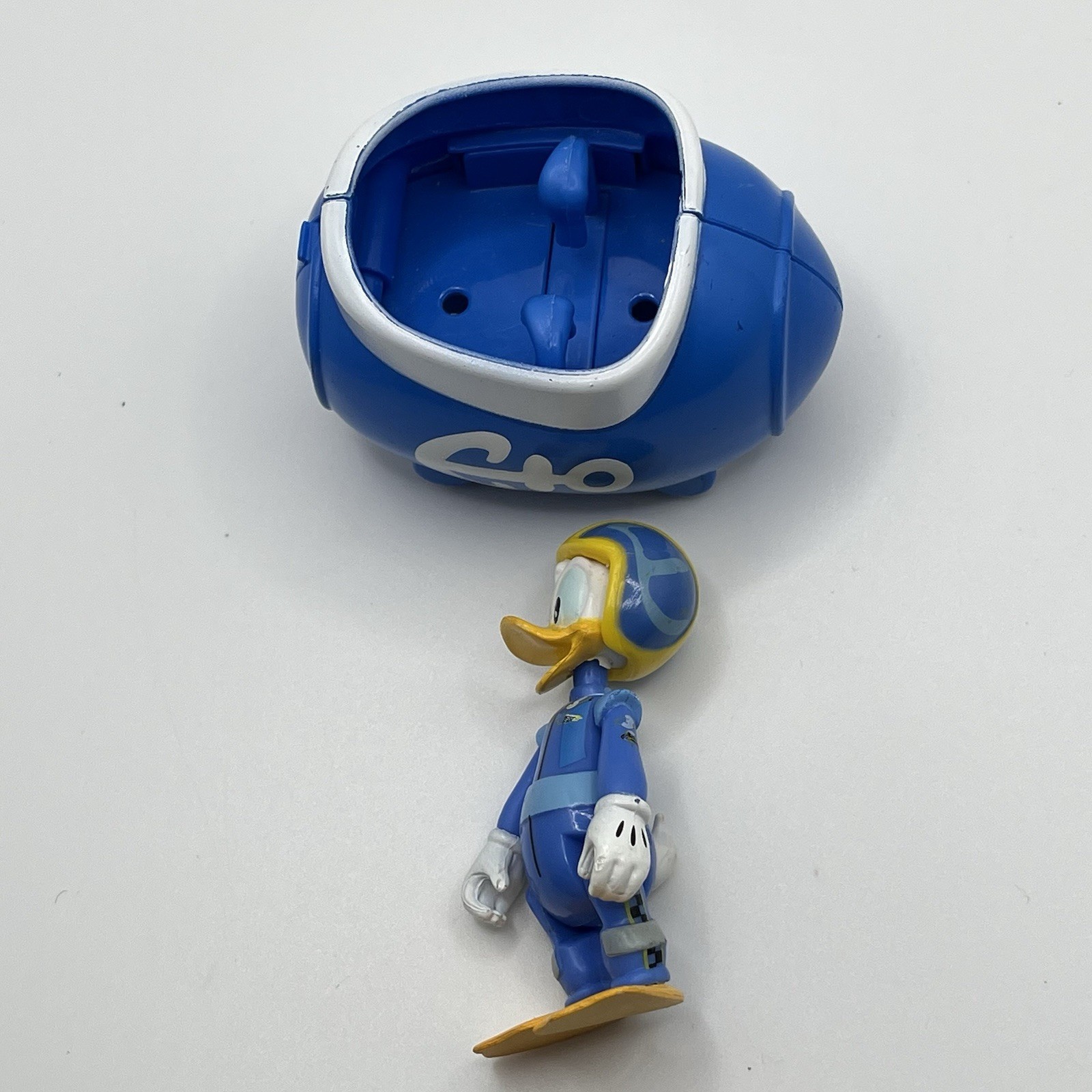 RARE Disney Donald Duck 2-in-1 Transforming Vehicle Figure Floaty Coaster Pod