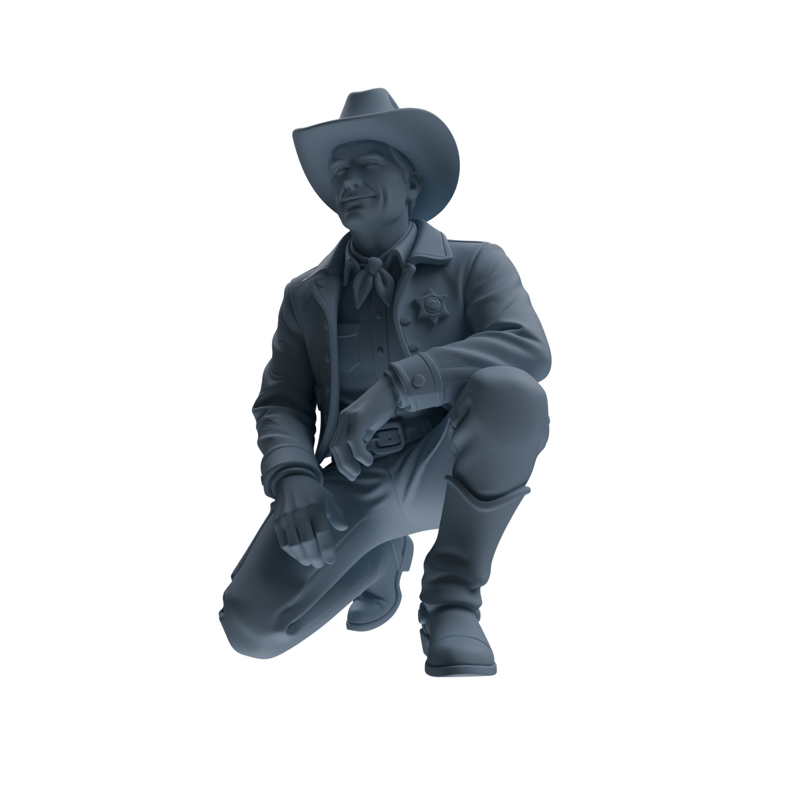 MRY-SFW 1/64/87 Western Cowboy Sheriff Multi-pose HO N Scale Miniatures Diorama