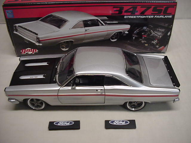 FAIRLANE SILVER 1967 FORD HARD TOP STREET FIGHTER GMP 1/18 SOLD OUT NICE 1122