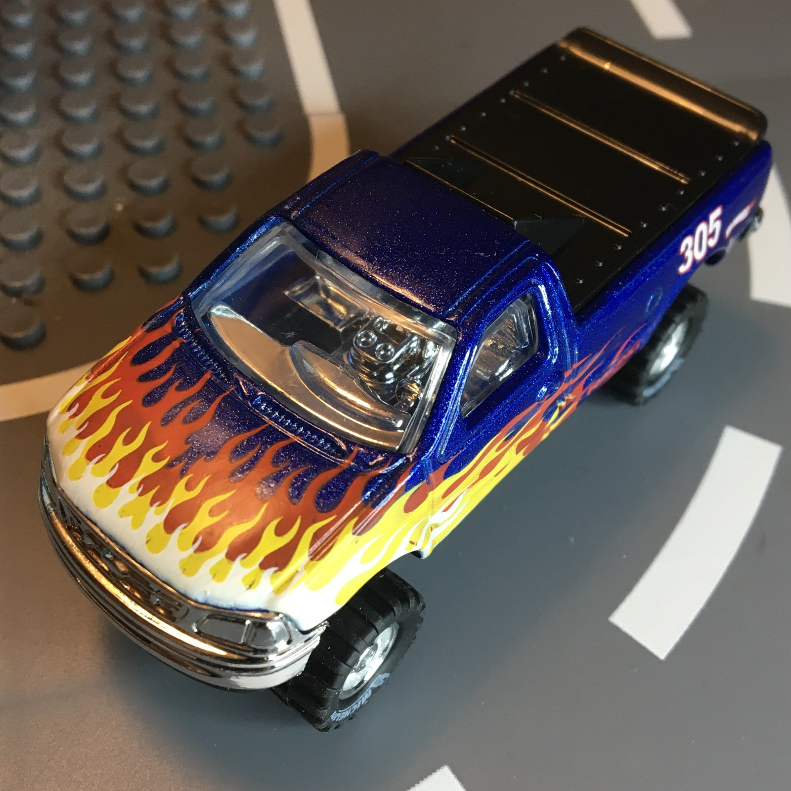 Hot Wheels Team Ford Racing F-150 Pickup CUSTOM Super Real Riders Wheel Swap