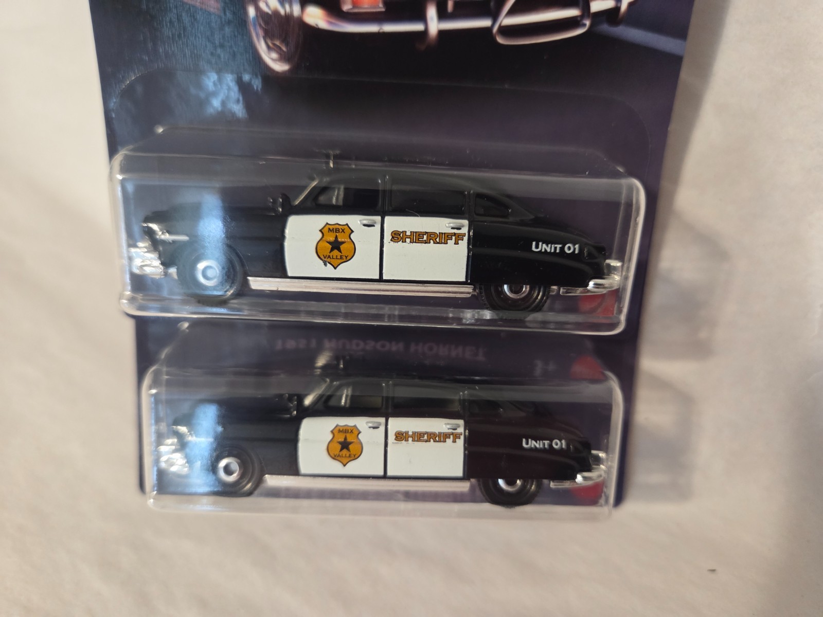 ’26 MATCHBOX 1951 HUDSON HORNET POLICE CAR 1:64 SCALE USA STOCK!!! lot of 2
