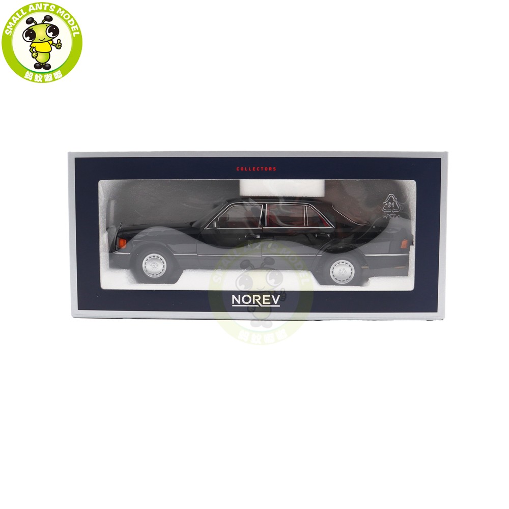 1/18 Mercedes Benz 560 SEL 1991 W126 Norev 183788 Black Diecast Model Car
