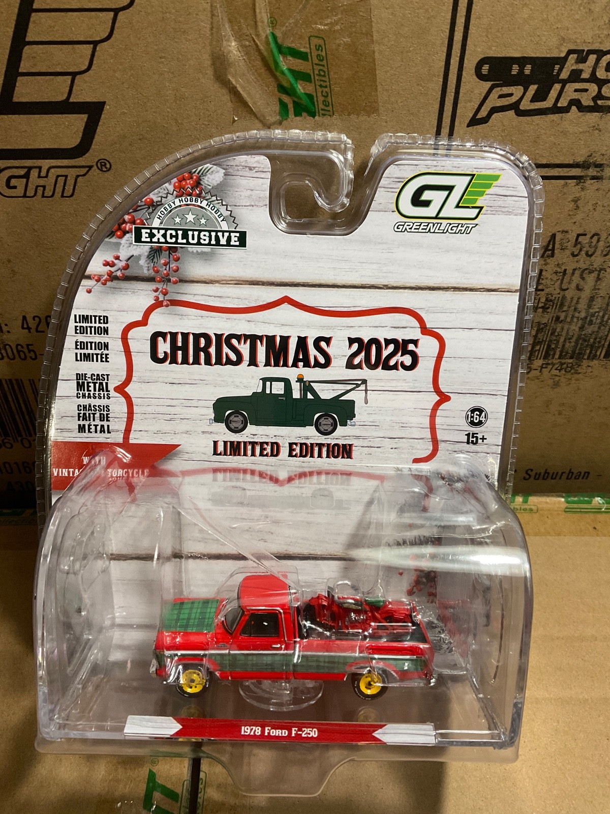 Greenlight Hobby Exclusive Christmas 2025 1978 Ford F-250 pickup