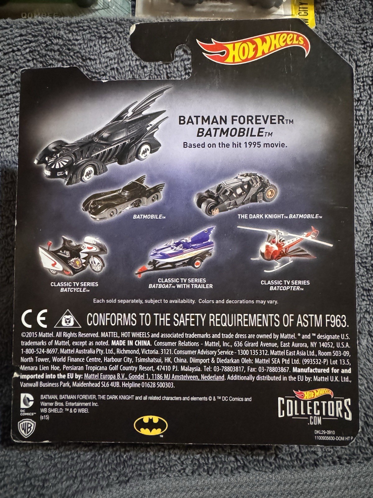 Hot Wheels Batman Set Diecast Car 1:64 Black Unopened Box