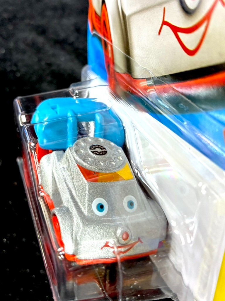 Hot Wheels Fisher Price 60’s Telephone Chatter Telephone Silver, Black, White 3X