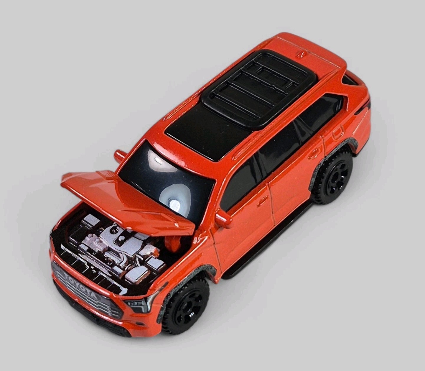 2024 TOYOTA SEQUOIA TRD PRO Diorama Collectible DieCast Model 1:64 Orange LOOSE