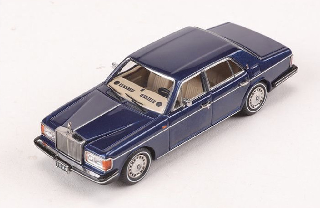 GFCC 1:64 Navy 1994 Silver Spur III Luxury Classic Model Diecast Metal Car