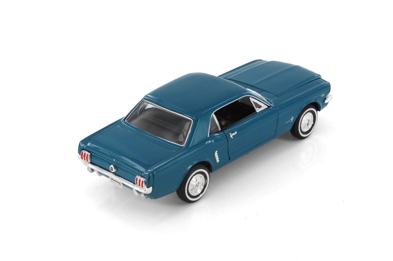 1964 FORD MUSTANG COUPE (1964.5) TURQUOISE WELLY 22451/4D 1/24 DIECAST CAR