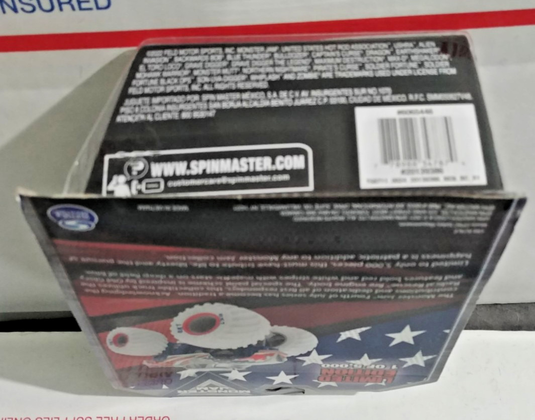 new mint 2022 Monster Jam Truck 4th Of July INDEPENDENCE DAY LIMITED 1/5000