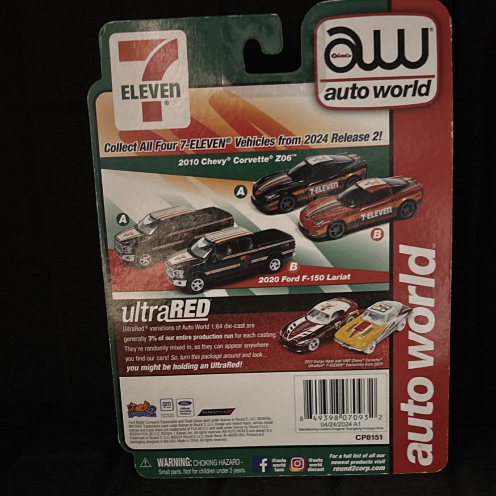 Auto World 7-Eleven F-150 Lariat Limited Edition 1:64 Diecast Truck