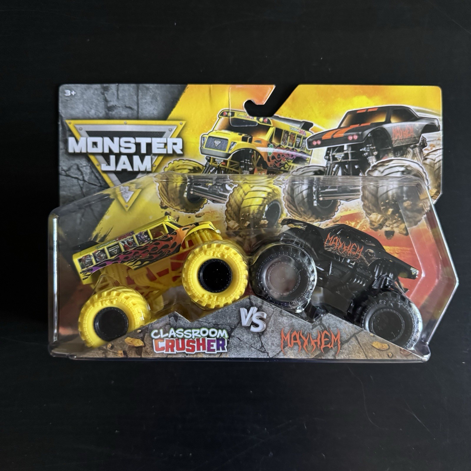 Monster Jam Series 36 1:64 Diecast 2-Pack Classroom Crusher & Mayhem