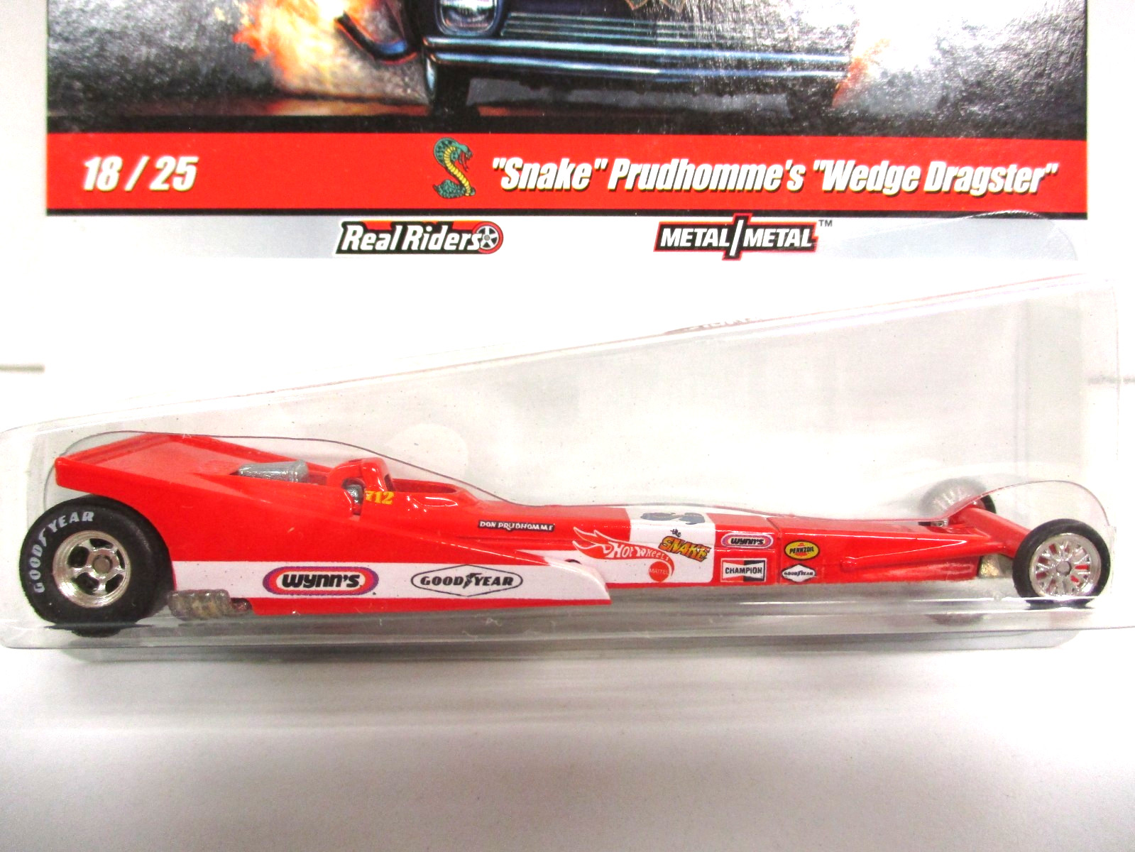HOT WHEELS – DRAG STRIP DEMONS – DON THE SNAKE PRUDHOMME T/F WEDGE DRAGSTER