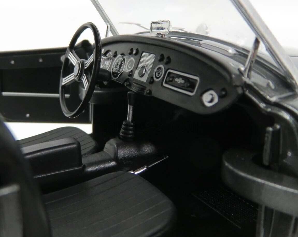TRIPLE 9 T9 DCAST 1/18 1957 MGA MG A MK1 MKI A1500 SPIDER HARD TOP METALLIC GREY
