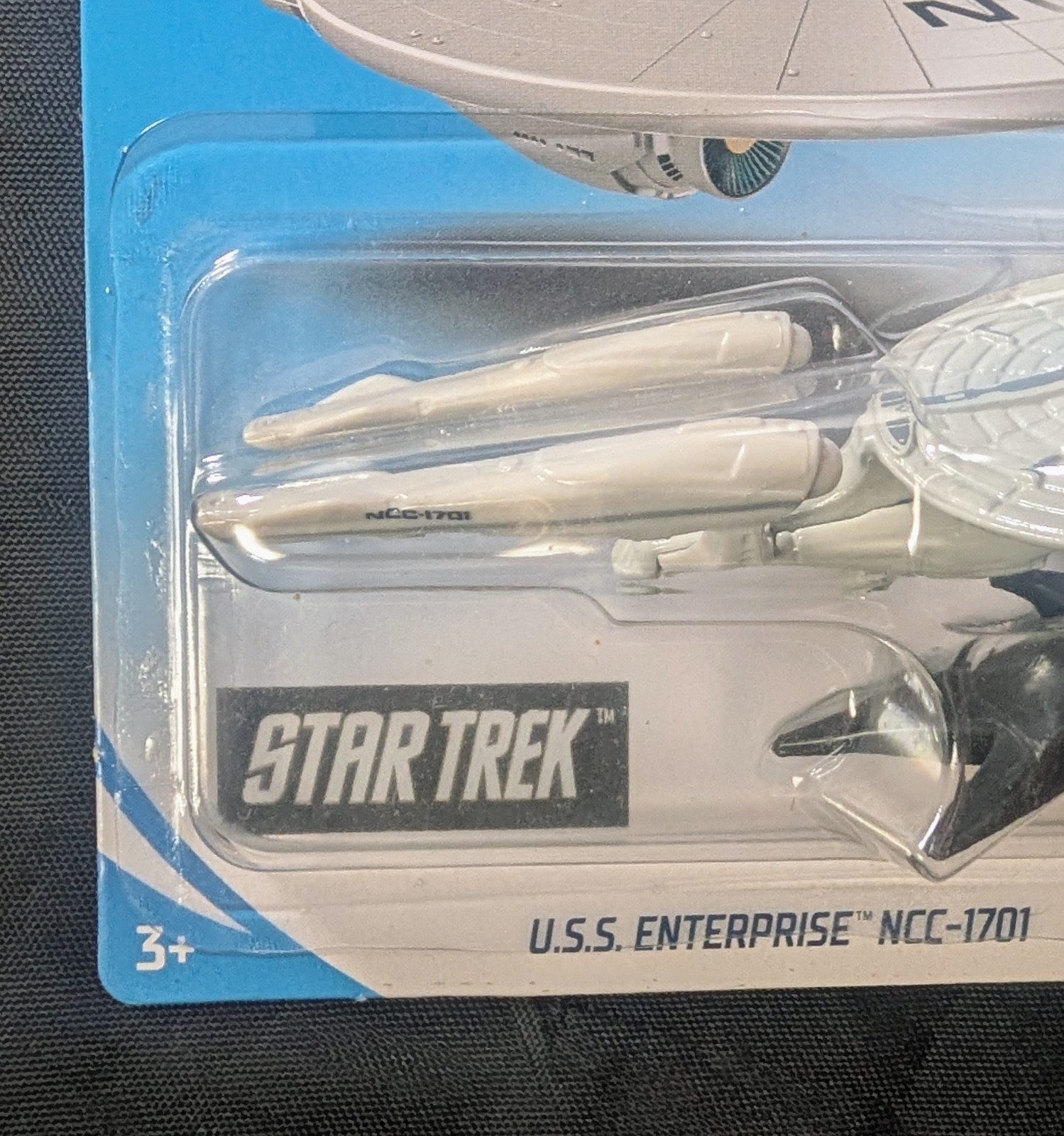 Hot Wheels Star Trek USS Enterprise NCC-1701 White With Stand And Protector Case