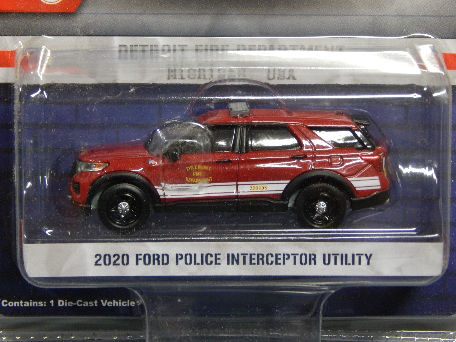 2020 Ford Explorer Detroit Died Dept Chief Greenlight Hot Pursut 1/64 MIP 2024