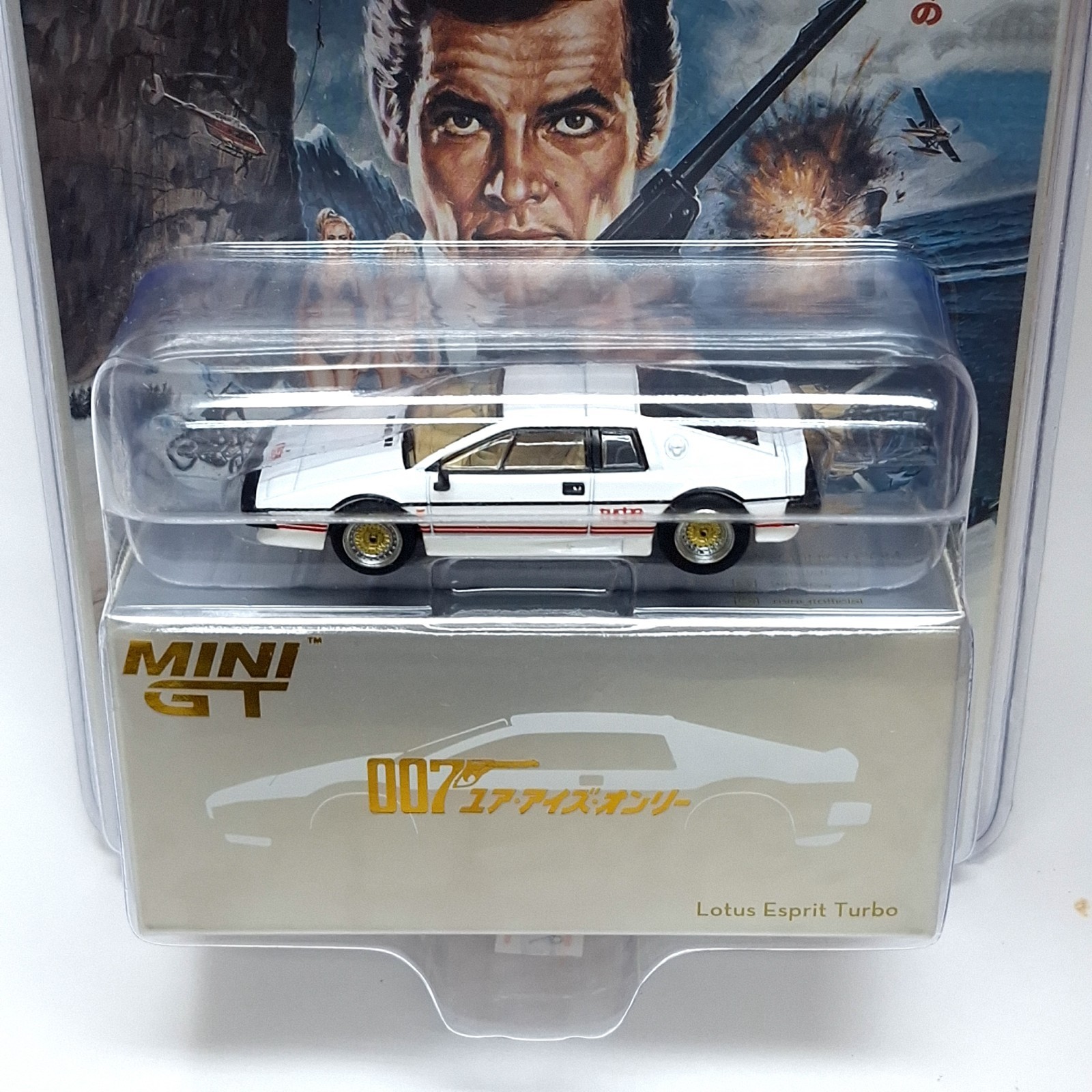 MINI GT 907 Lotus Esprit Turbo White ” For Your Eyes Only ” 1/64 New Diecast Car