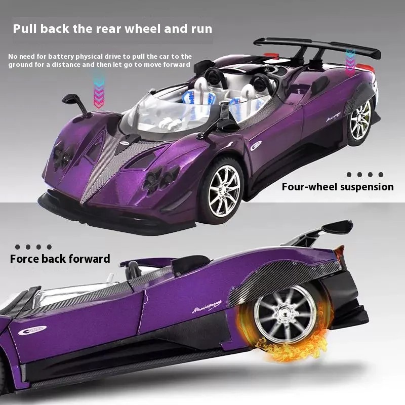 1:24 Pagani Zonda Car Model Alloy Convertible Sports Car Ornaments Car Model