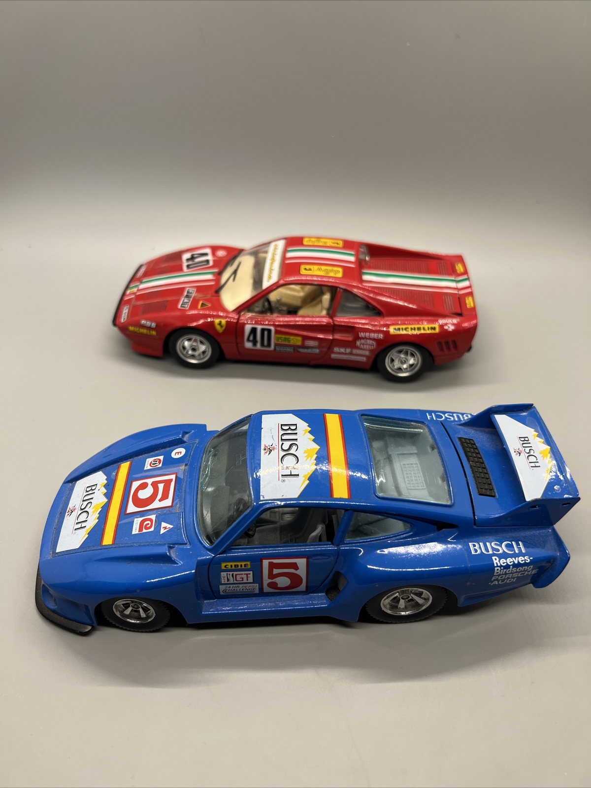 Ferrari GTO Rally Burago porsche car 1984 40 Rosso Corsa Red 1:24 7” 935 tt