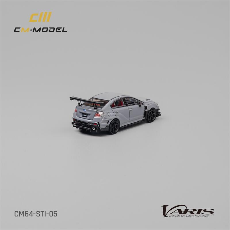 CM MODEL 1:64 STI/WRX Varis Widebody 1.0/2.0 Gray Diecast Model Car