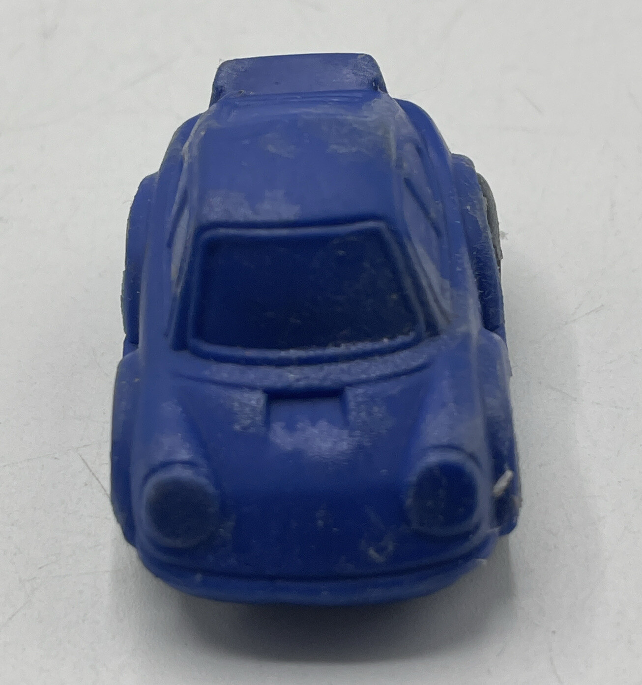 Vintage PORSCHE 930 BLUE RUBBER/PLASTIC PULL BACK FRICTION Sanrio