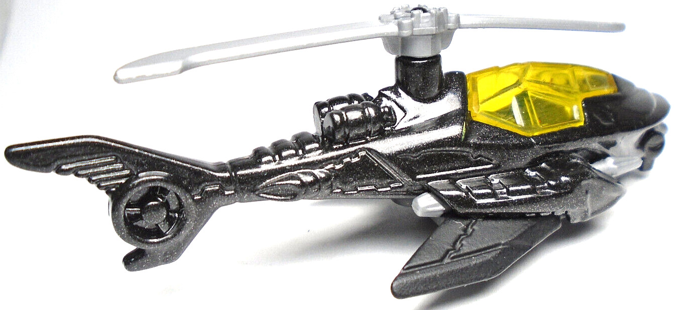2015 HOT WHEELS 75 YEARS OF BATMAN BATCOPTER BLACK 3 1/4″ DIECAST HELICOPTER