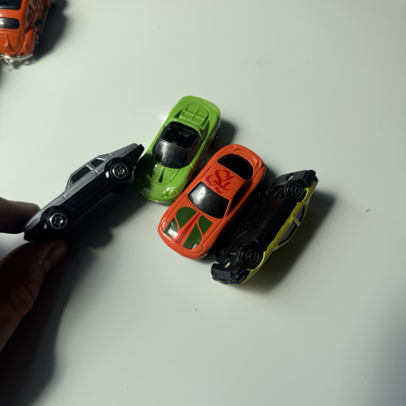 Lot of 4 Die Cast Cars Porsche Boxster & 911 Style Cars Pickup Loose