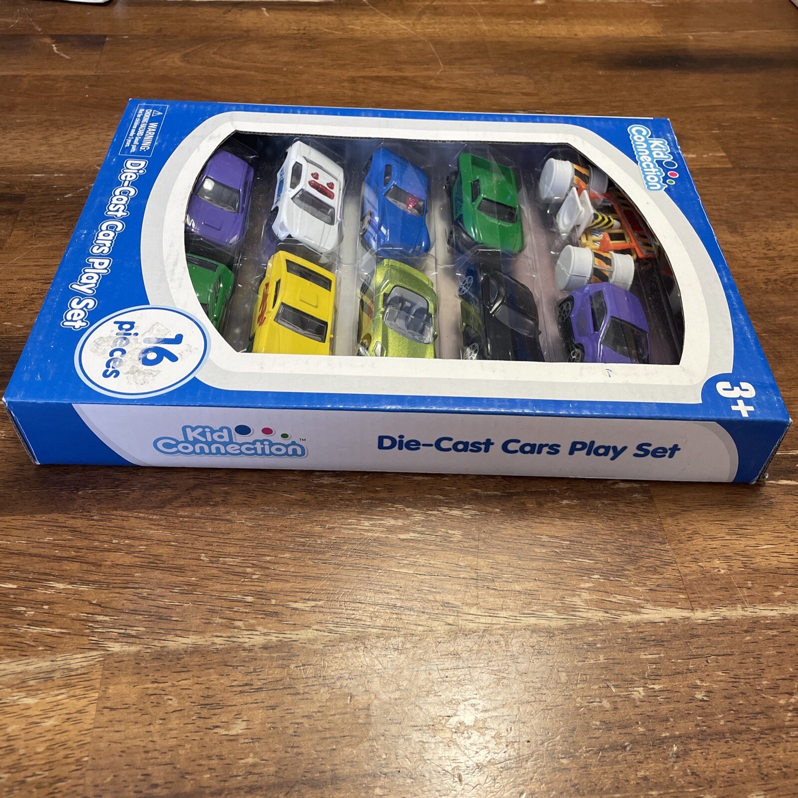 16 Pieces Die-Cast Cars Play Set Kid Connection Ages 3 and up
