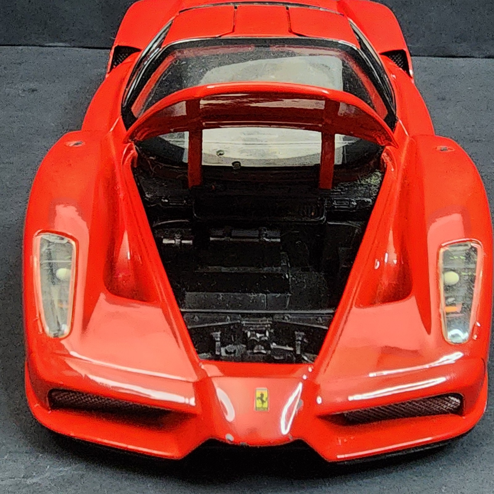 Rare Mattel Retro 2002 Y2K Hot Wheels Ferrari Enzo 1:18 Red Car Vtg Diecast V12